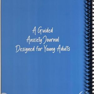 Guided Anxiety Journal w/prompts for young adults & teens: social media, school